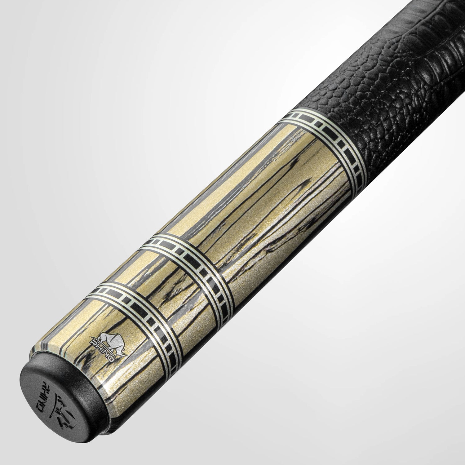 Rhino RETRÔ Pale Moon Ebony - Tay cầm da Microfiber cao cấp vân Cá Sấu