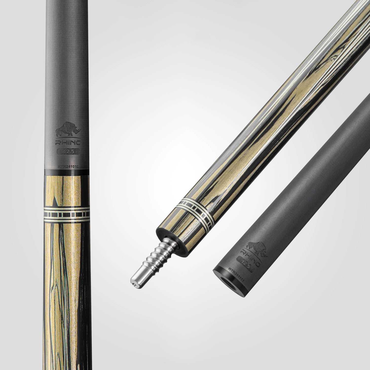 Rhino RETRÔ Pale Moon Ebony - Tay cầm da Microfiber cao cấp vân Kỳ Đà