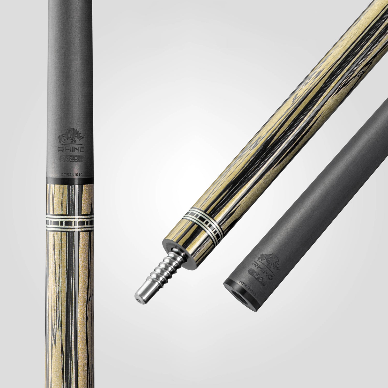 Rhino RETRÔ Pale Moon Ebony - Tay cầm da Microfiber cao cấp vân Cá Sấu