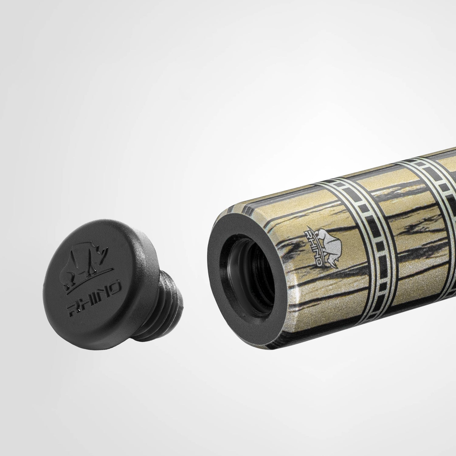 Rhino RETRÔ Pale Moon Ebony - Tay cầm da Microfiber cao cấp vân Cá Sấu