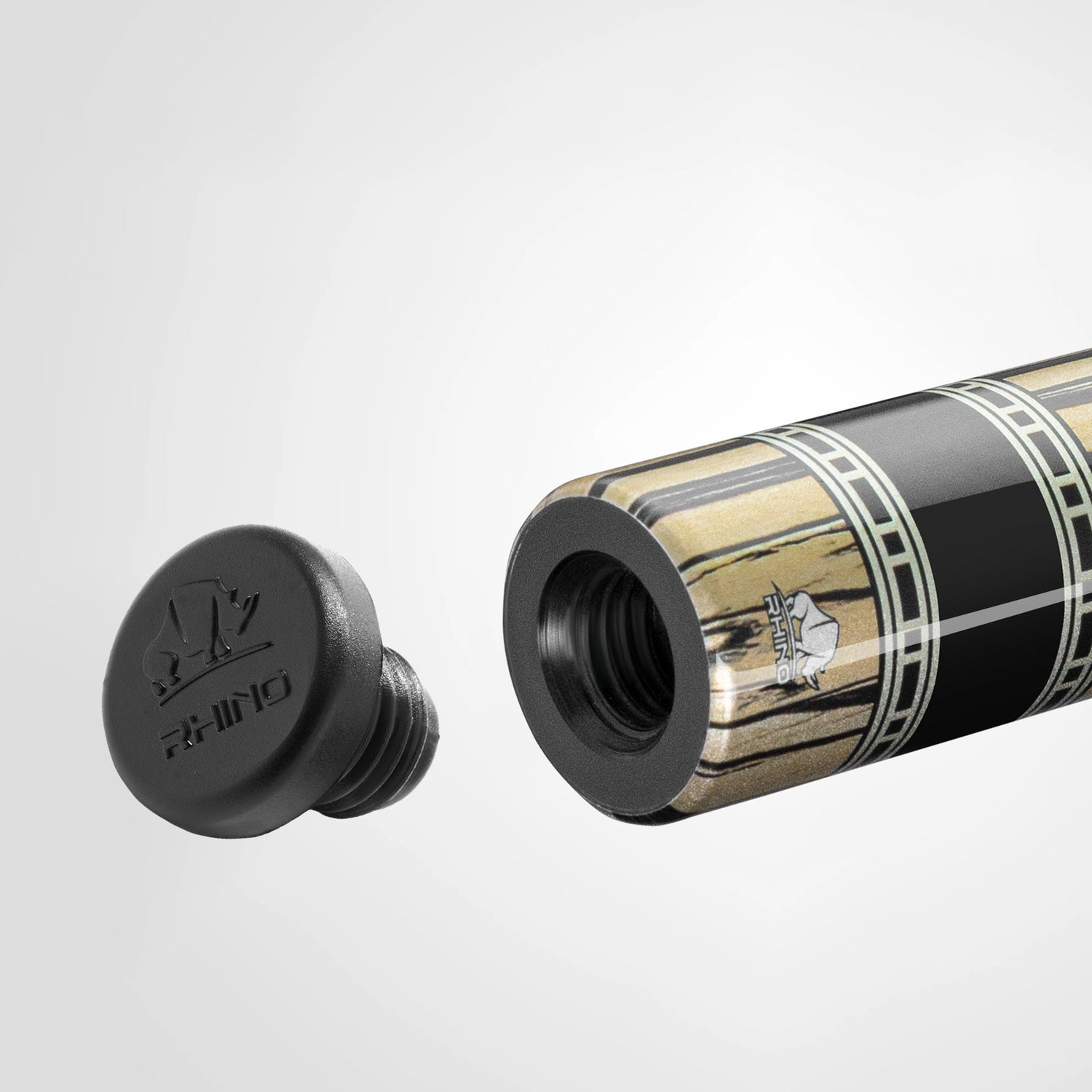 Rhino RETRÔ Pale Moon Ebony - Tay cầm da Microfiber cao cấp vân Kỳ Đà