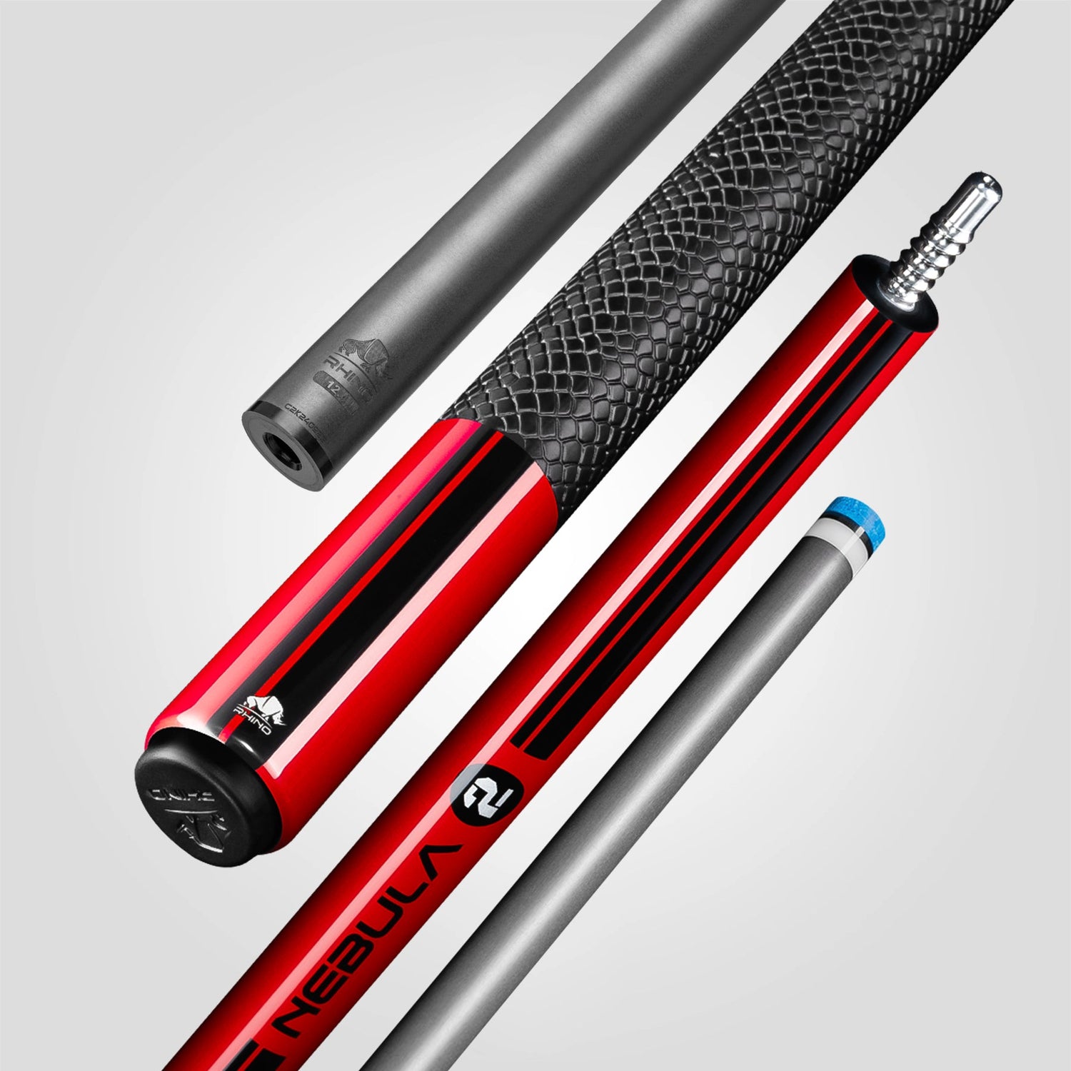 Nebula 2 Pool Cue - Crimson Red - Tay cầm Sport