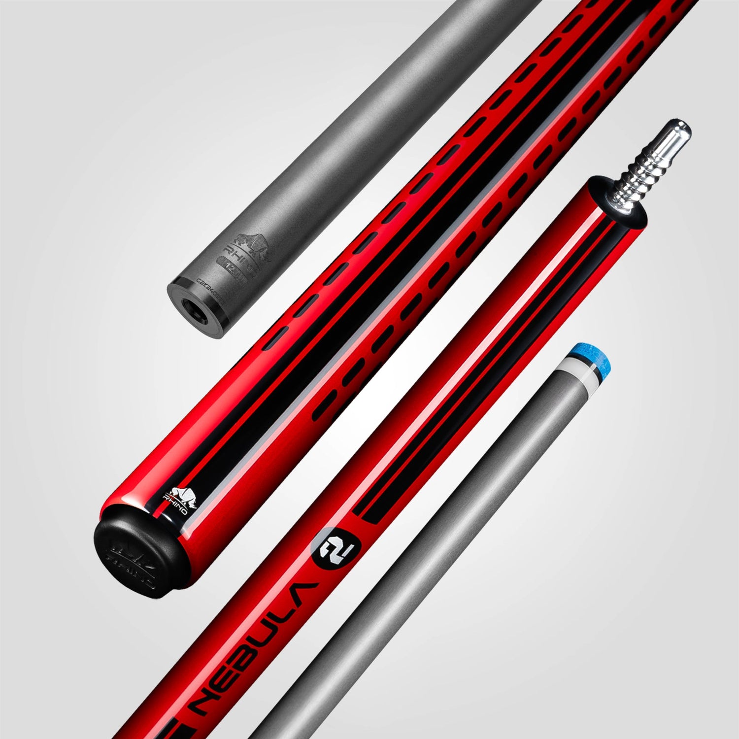 Nebula 2 Pool Cue - Crimson Red