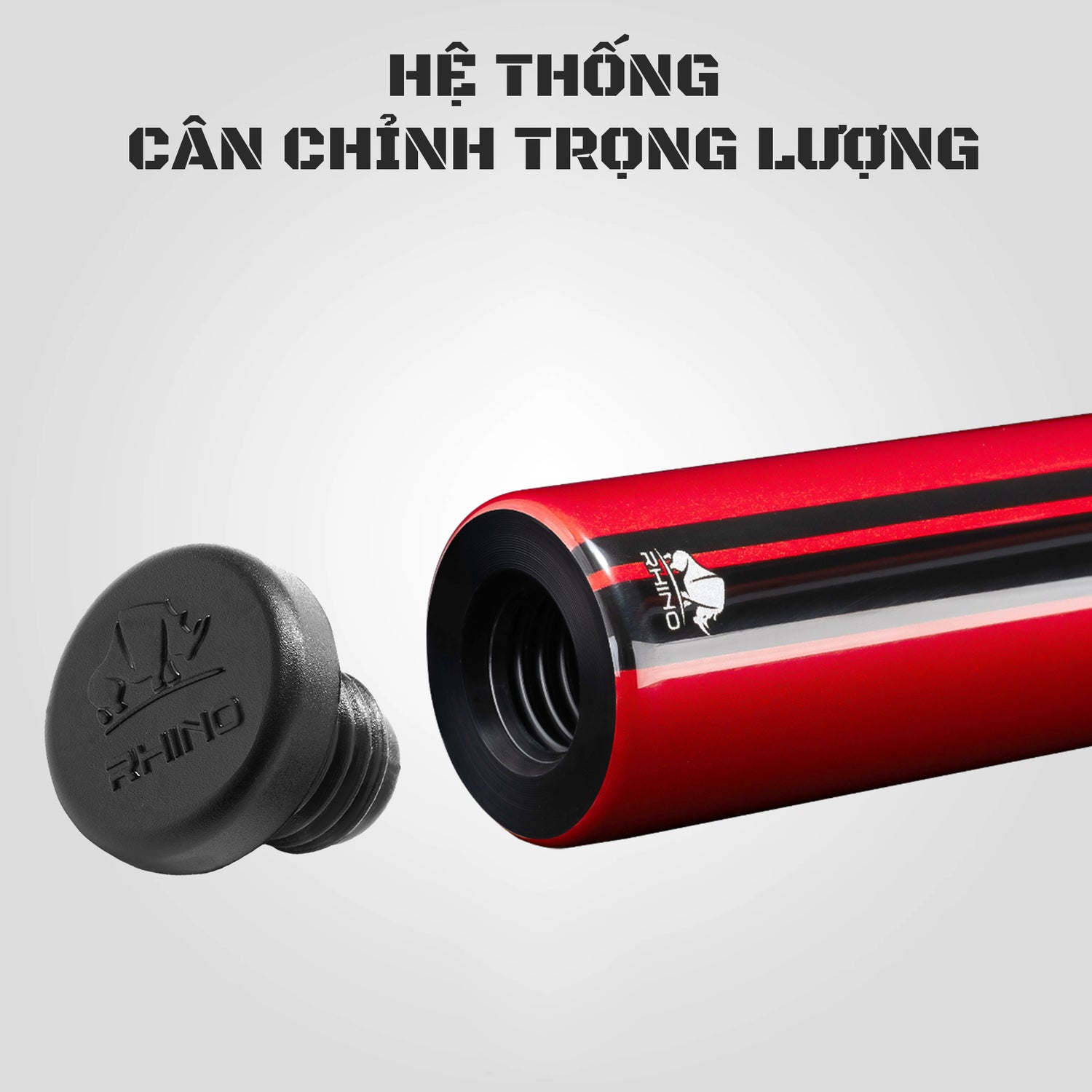 Gậy Pool Carbon Rhino Nebula 2 Màu Đỏ