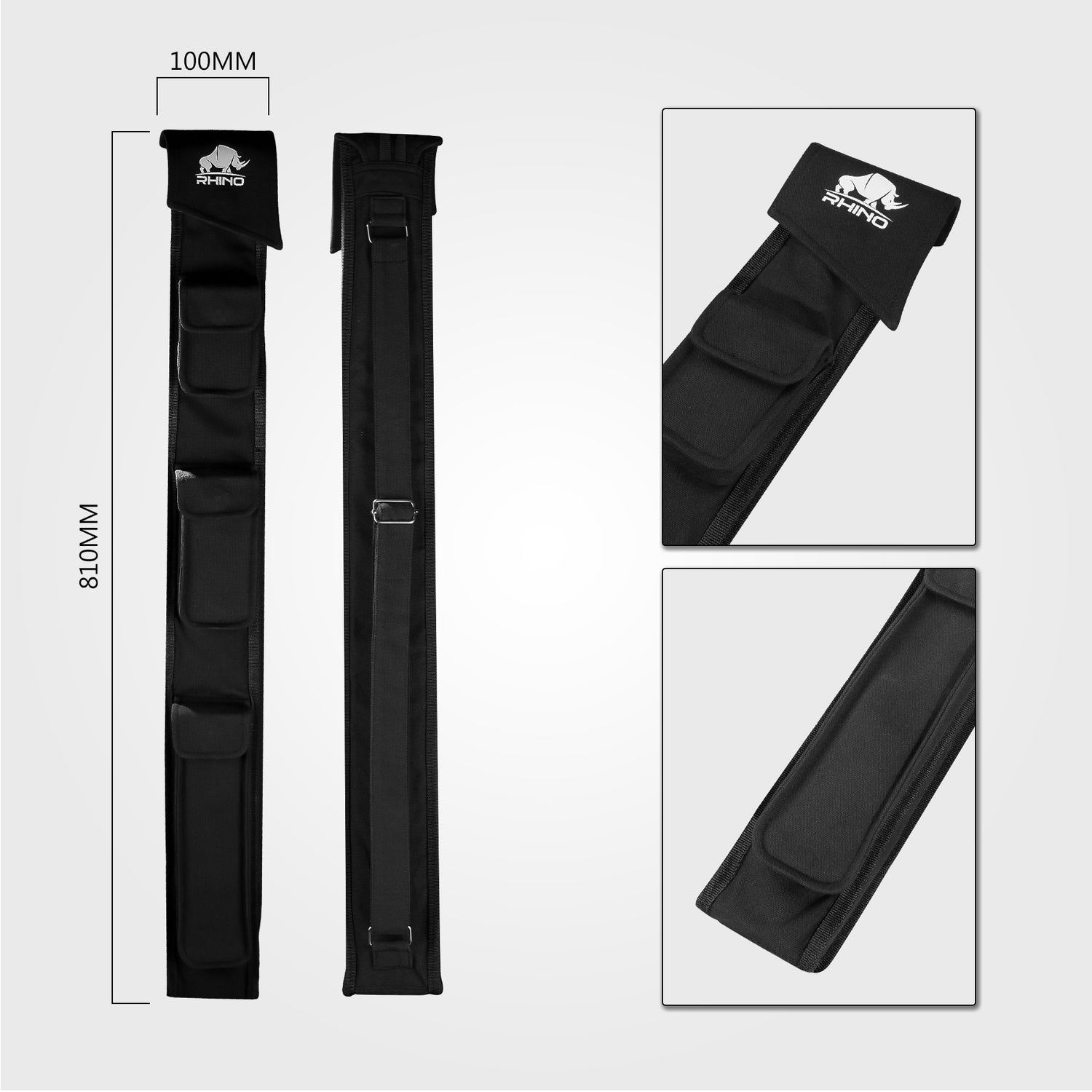 BAO CƠ MÊM RHINO 1X2 - BLACK