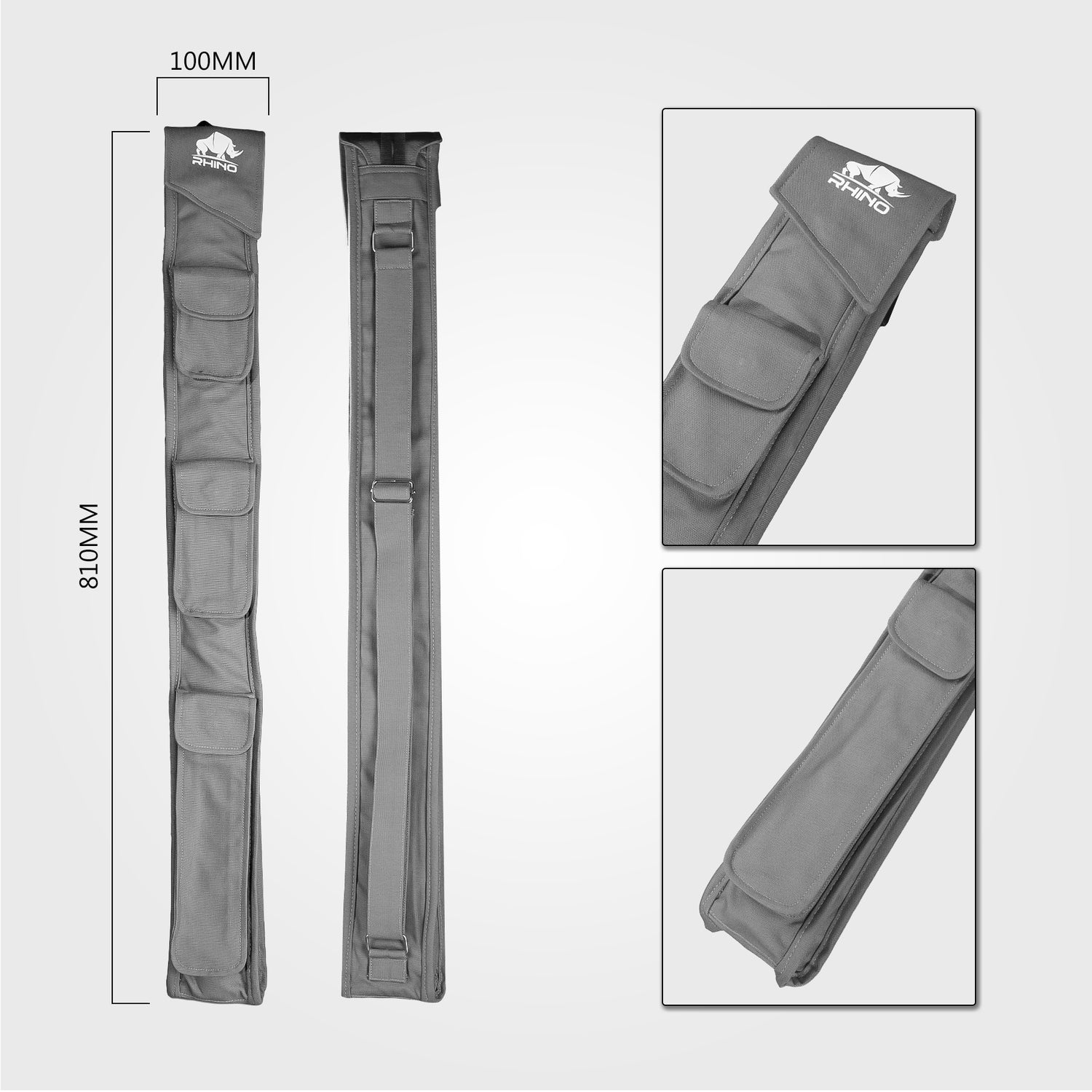 BAO CƠ MÊM RHINO 1X2 - GRAY
