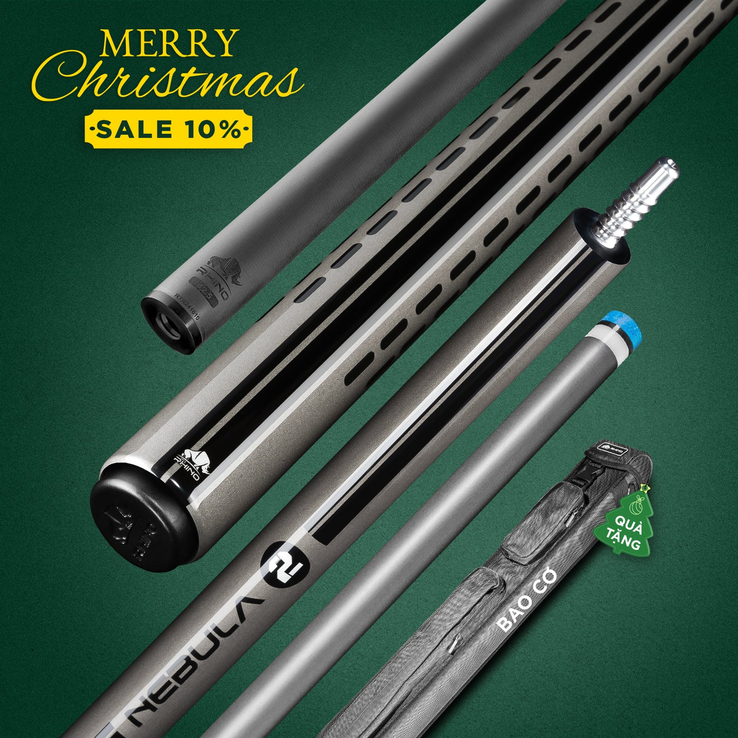 GẬY ĐÁNH NEBULA 2 CHARCOAL GRAY - TAY TRƠN