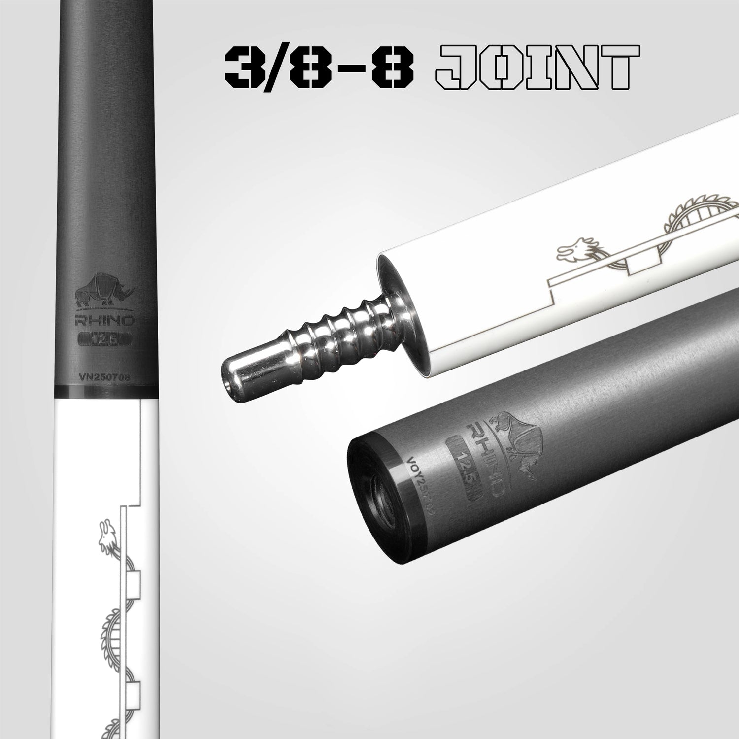 Gậy đánh RHINO TÔI YÊU VIỆT NAM - TRẮNG - TAY CẦM SPORT