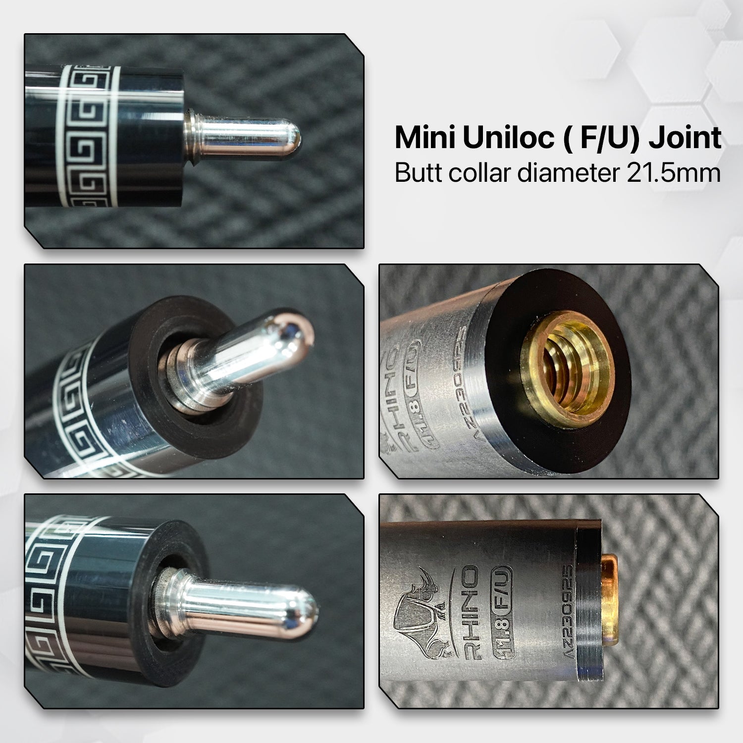 Ngọn Pool Rhino Carbon - Ren Mini Q-loc