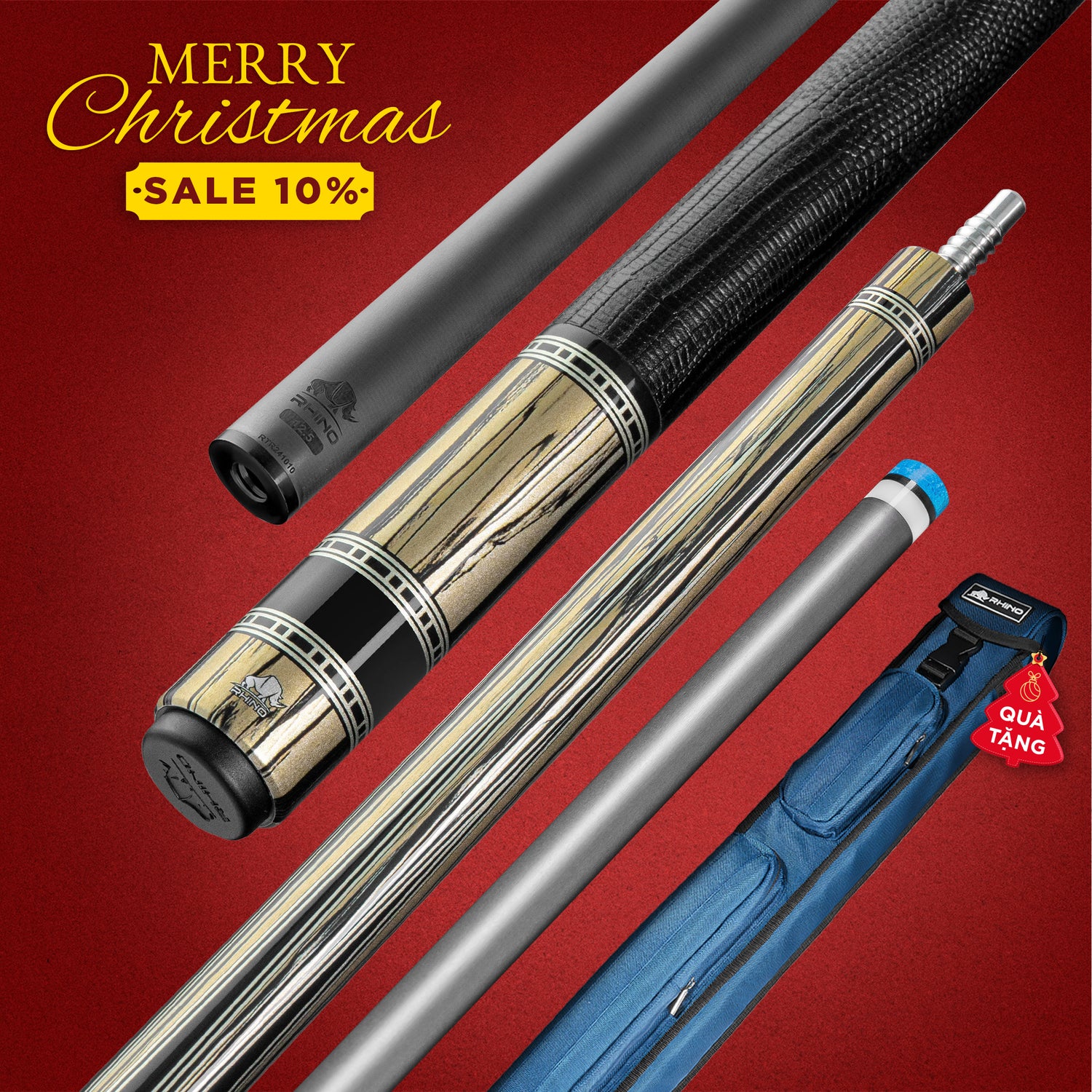 Rhino RETRÔ Pale Moon Ebony - Tay cầm da Microfiber cao cấp vân Kỳ Đà