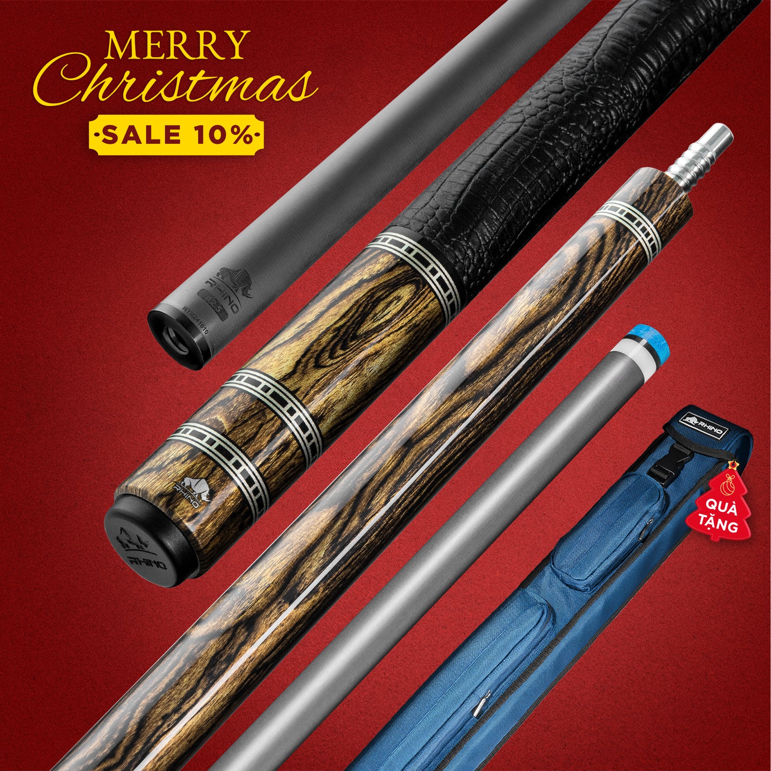 Rhino RETRÔ Bocote - Tay cầm da Microfiber cao cấp vân Cá Sấu