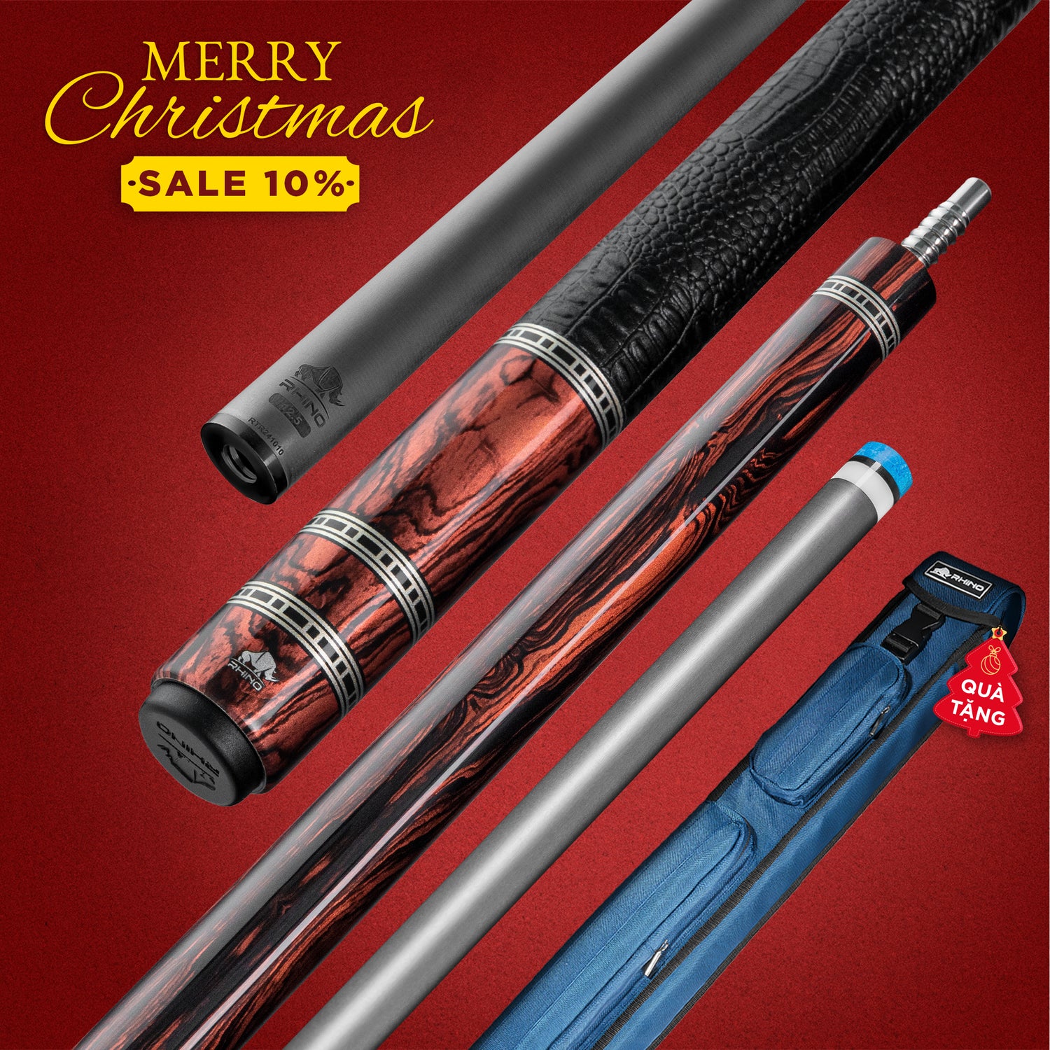 Rhino RETRÔ Cocobolo - Tay cầm da Microfiber cao cấp vân Cá Sấu