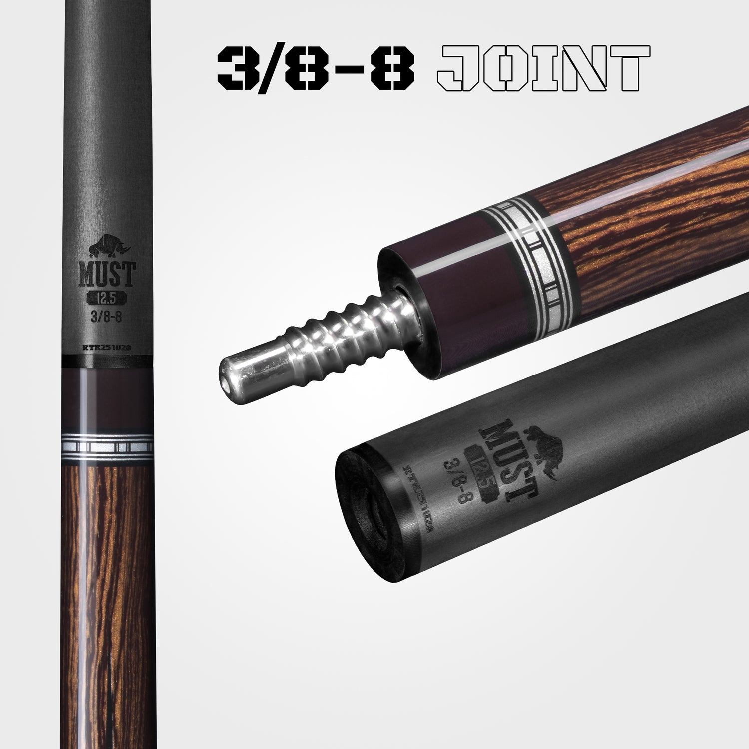 GẬY ĐÁNH RHINO MUST MU2 BOCOTE EBONY DIAMOND