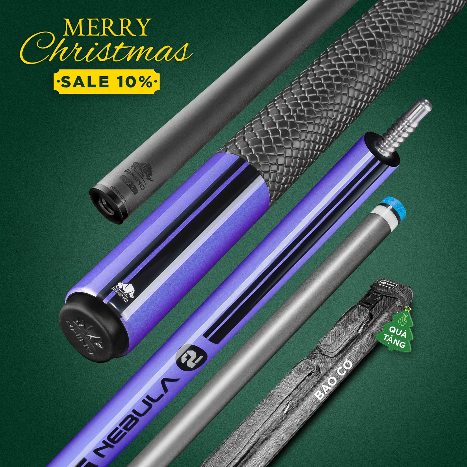 GẬY ĐÁNH NEBULA 2 AMETHYST PURPLE - TAY CẦM SPORT
