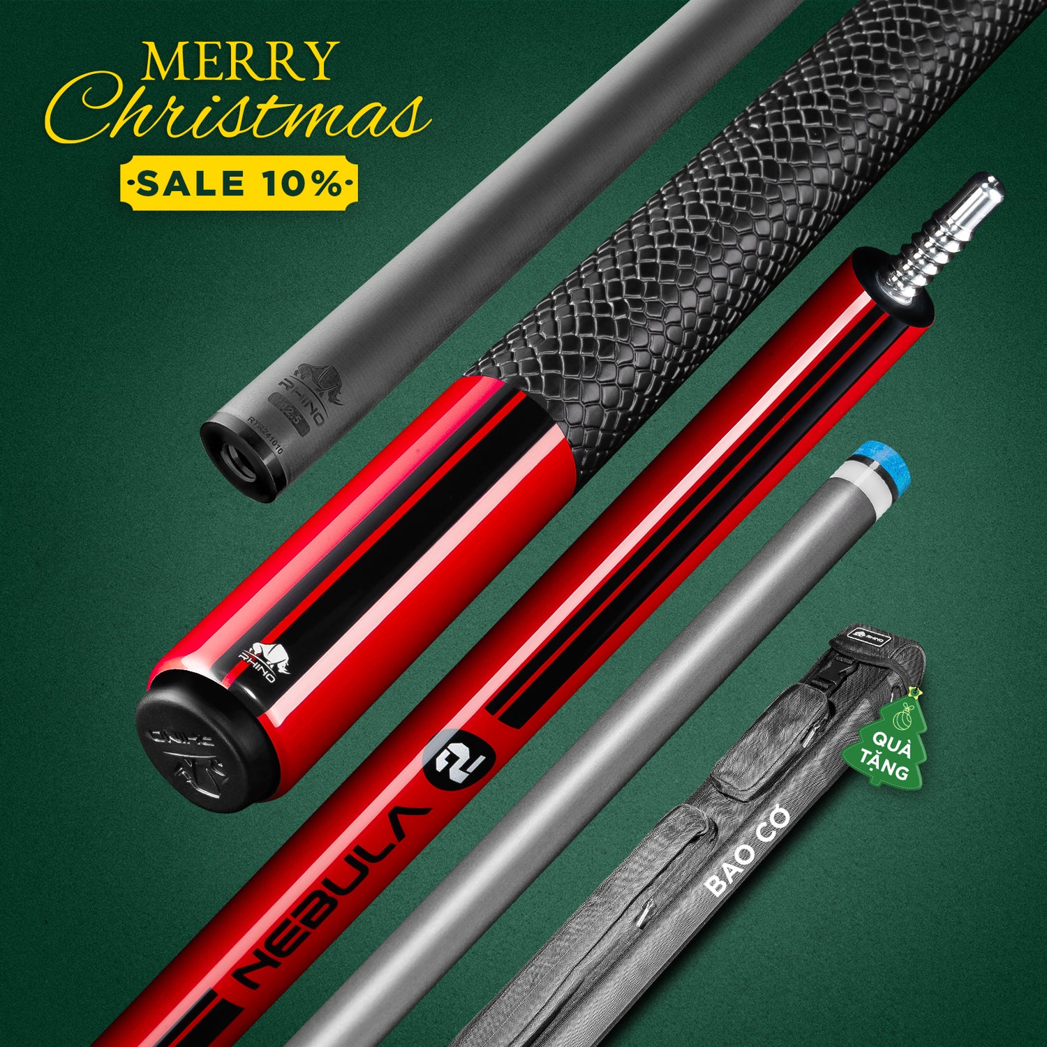 GẬY ĐÁNH NEBULA 2 CRIMSON RED - TAY TRƠN