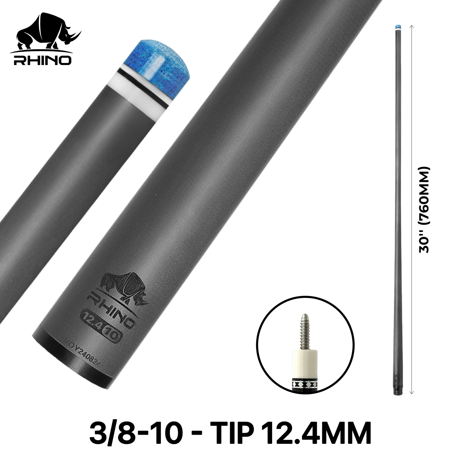 Ngọn Pool Rhino Carbon - Ren 3/8-10