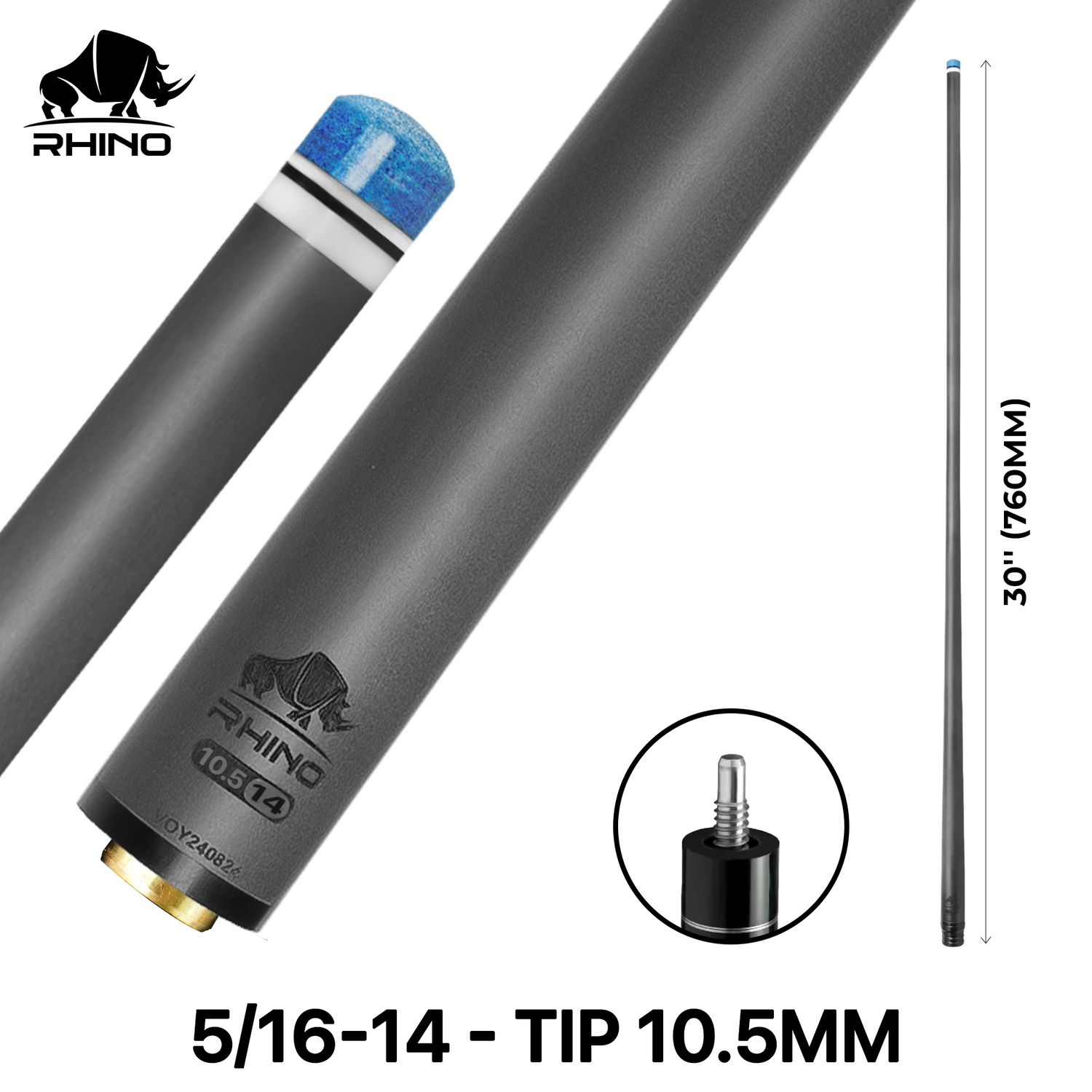 Ngọn Pool Rhino Carbon - Ren 5/16-14