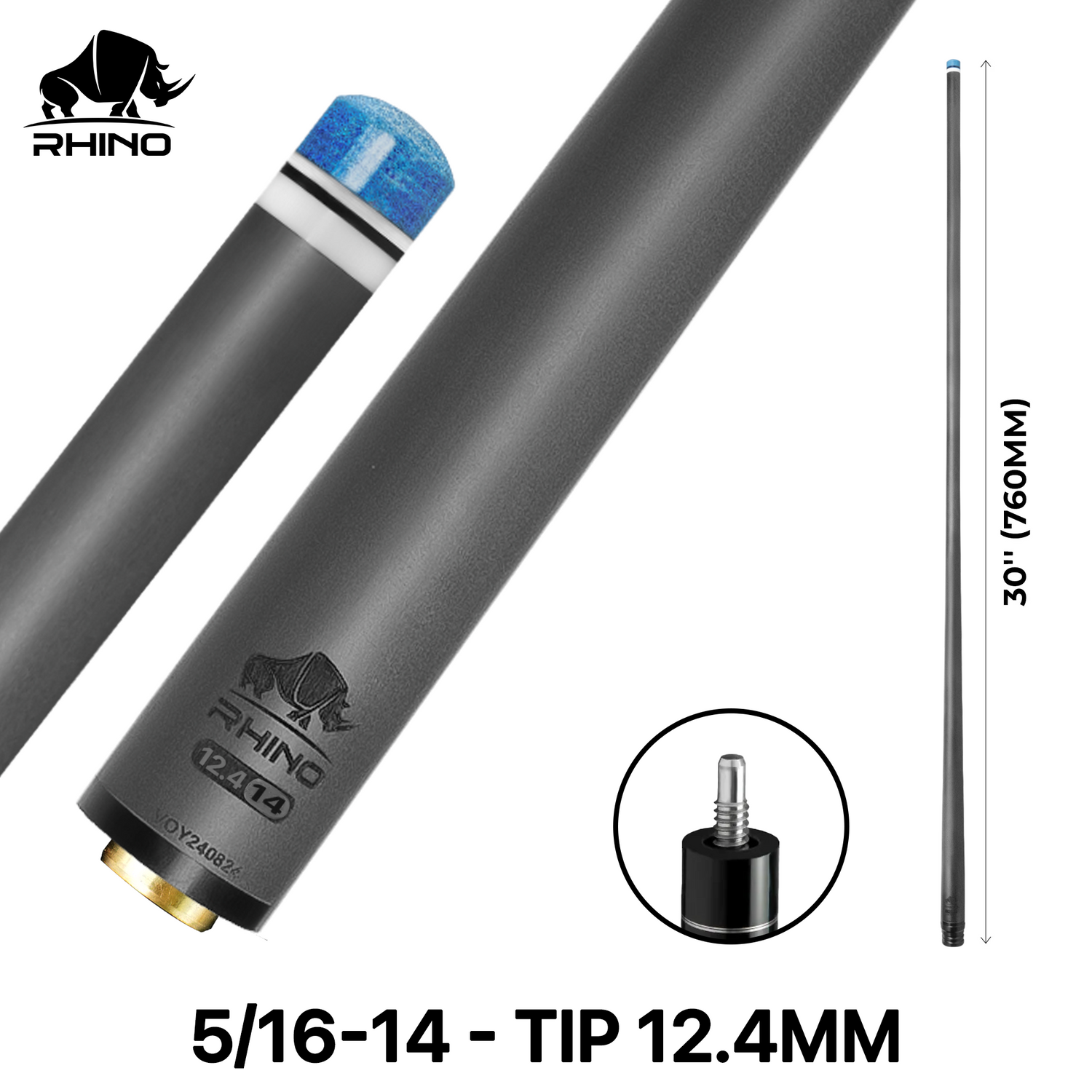 Ngọn Pool Rhino Carbon - Ren 5/16-14