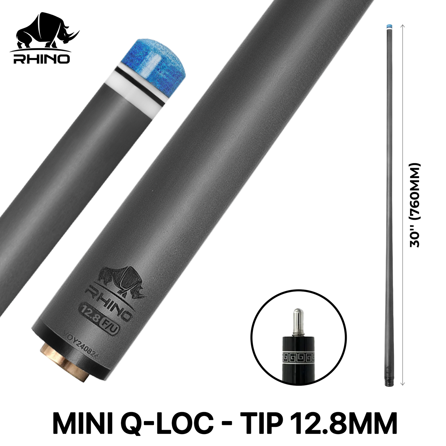 Ngọn Pool Rhino Carbon - Ren Mini Q-loc