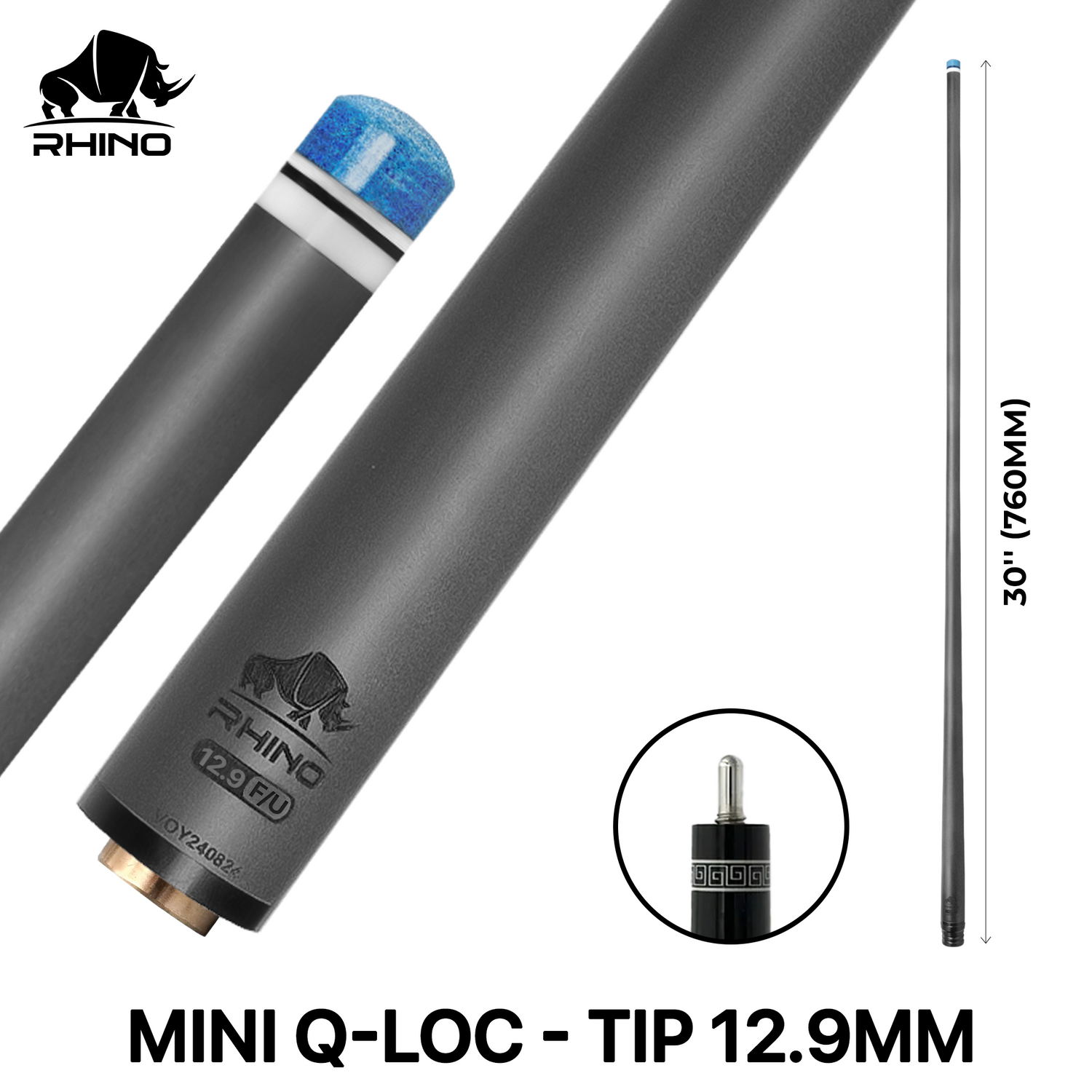 Ngọn Pool Rhino Carbon - Ren Mini Q-loc