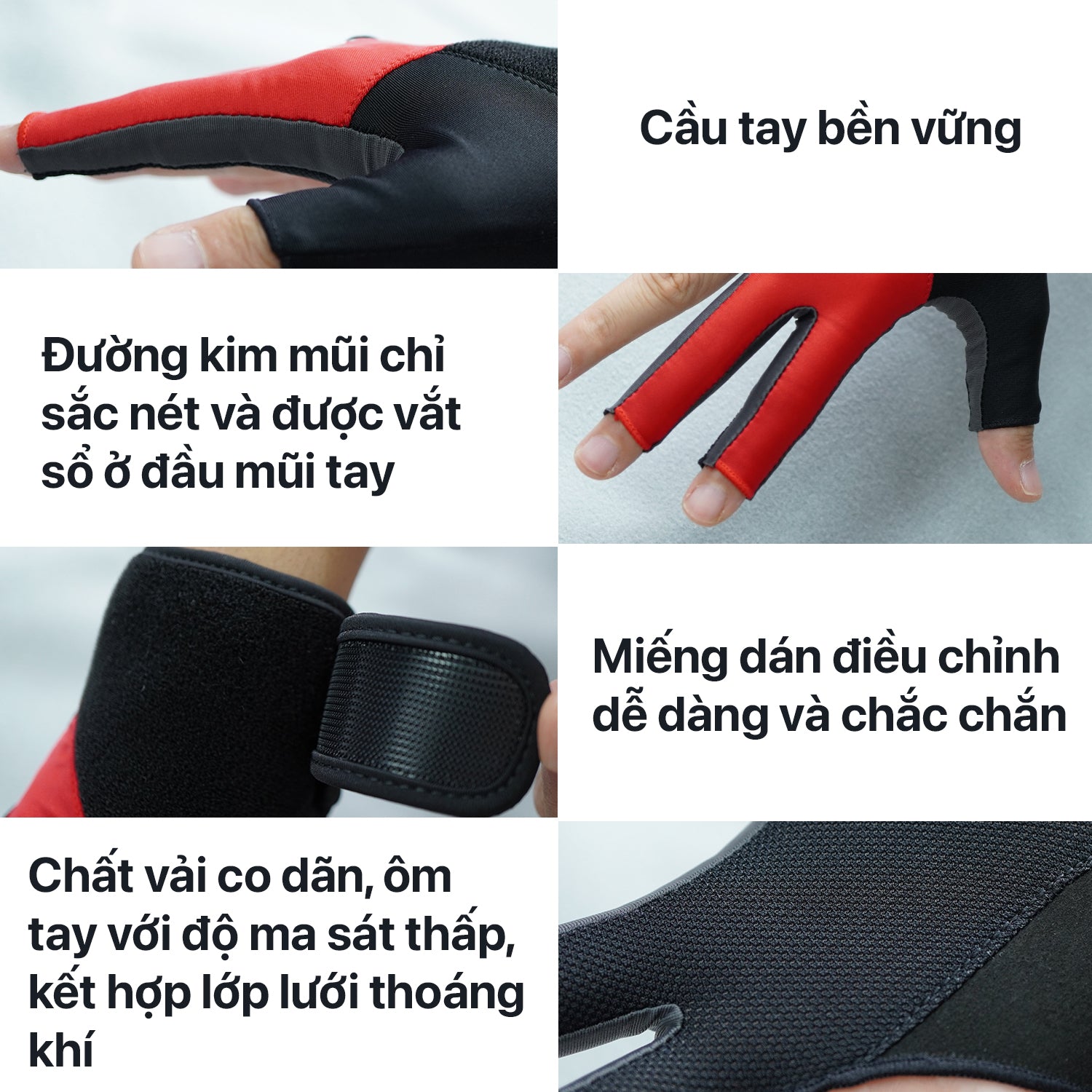 Găng RHINO Premium - Red - Tay Phải