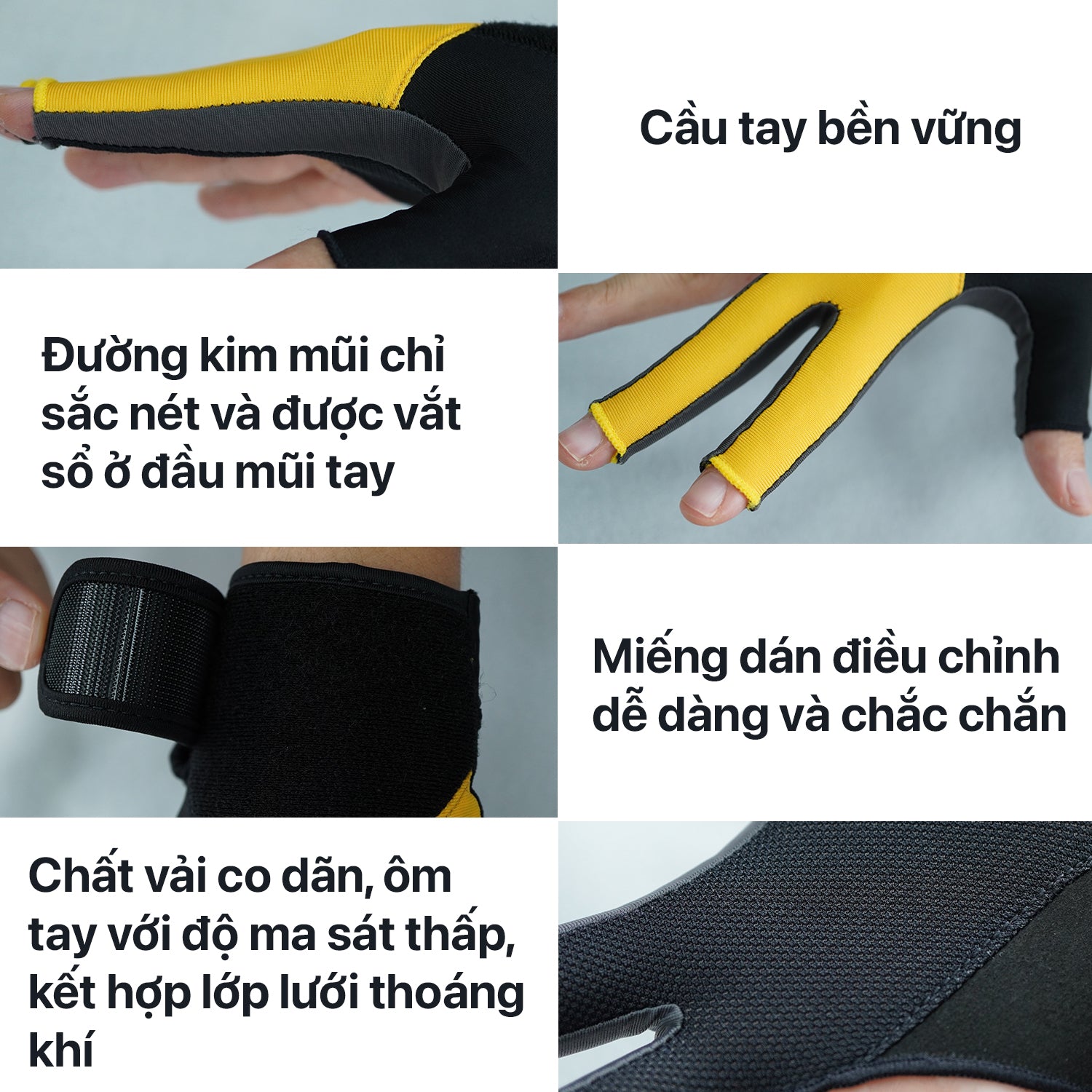 Găng RHINO Premium - Yellow - Tay Phải