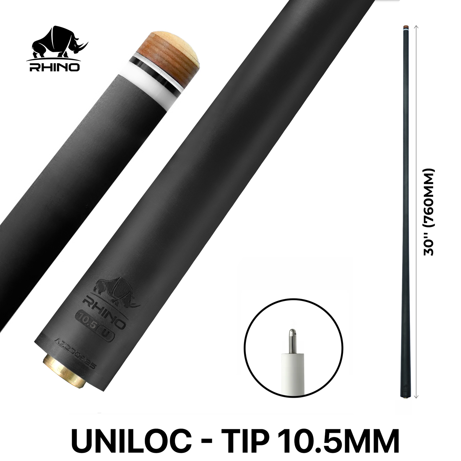 Ngọn Pool Rhino Carbon - Ren Uniloc