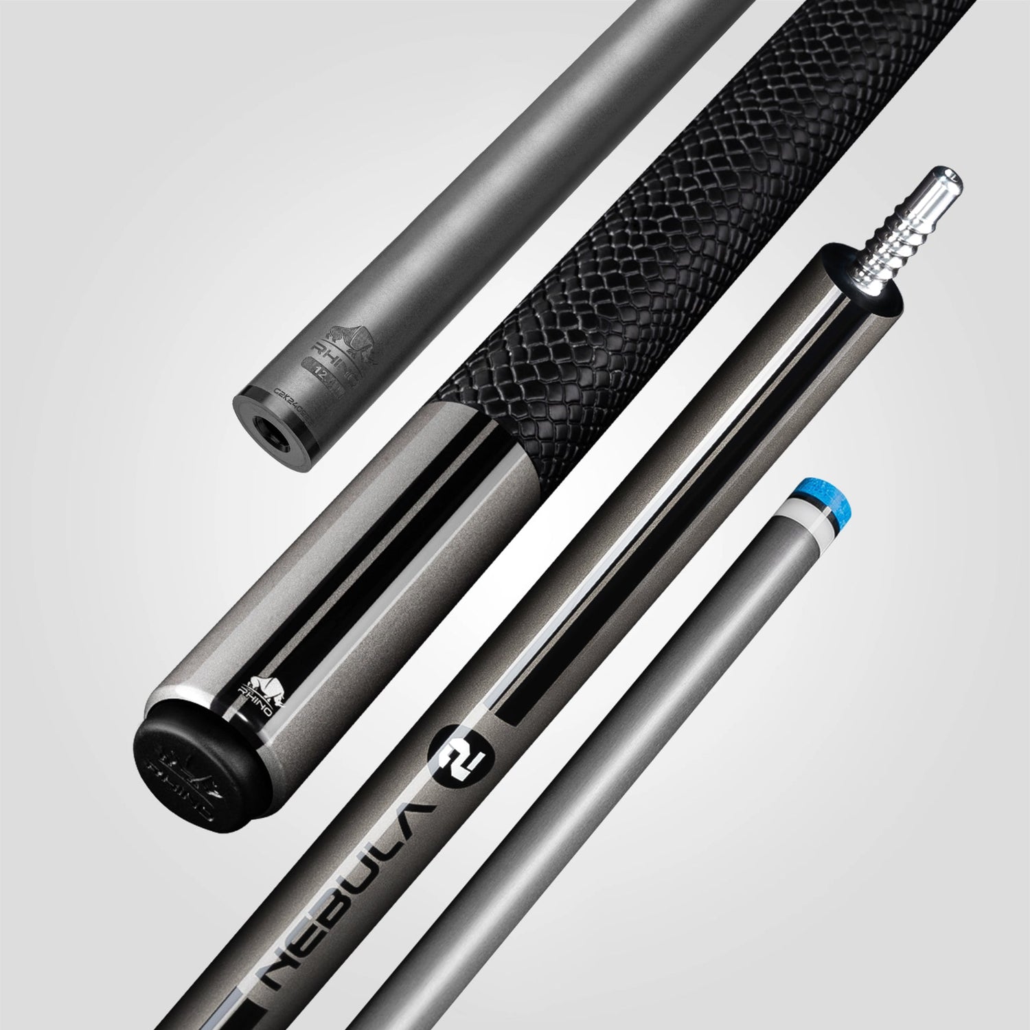 Nebula 2 Pool Cue - Charcoal Gray - Tay cầm Sport