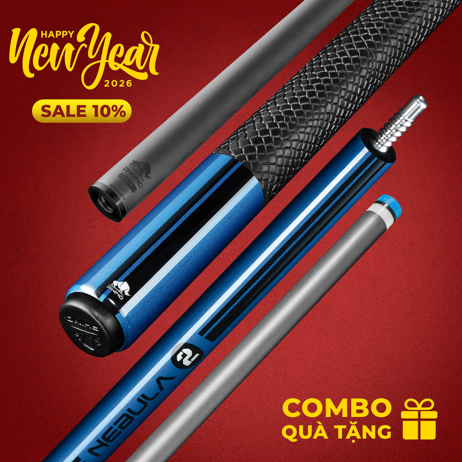 GẬY ĐÁNH NEBULA 2 SKY BLUE - TAY CẦM SPORT