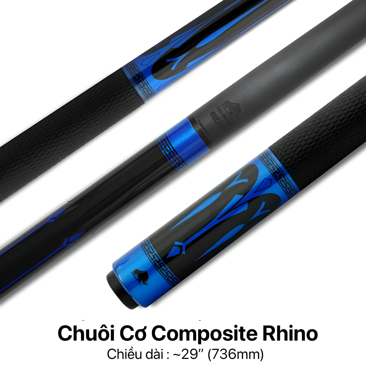 Bộ Cơ Rhino ECLIPSE Series - Blue (Ren Radial) - Đường kính Tip 12.8 mm