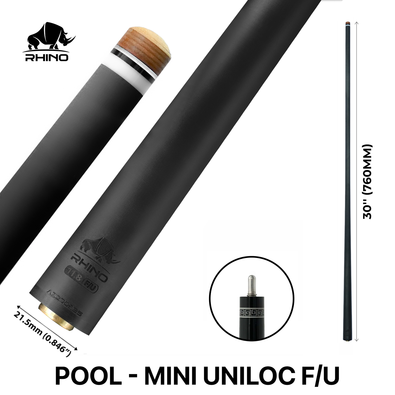 Ngọn Pool Rhino Carbon - Ren Mini Uniloc FU