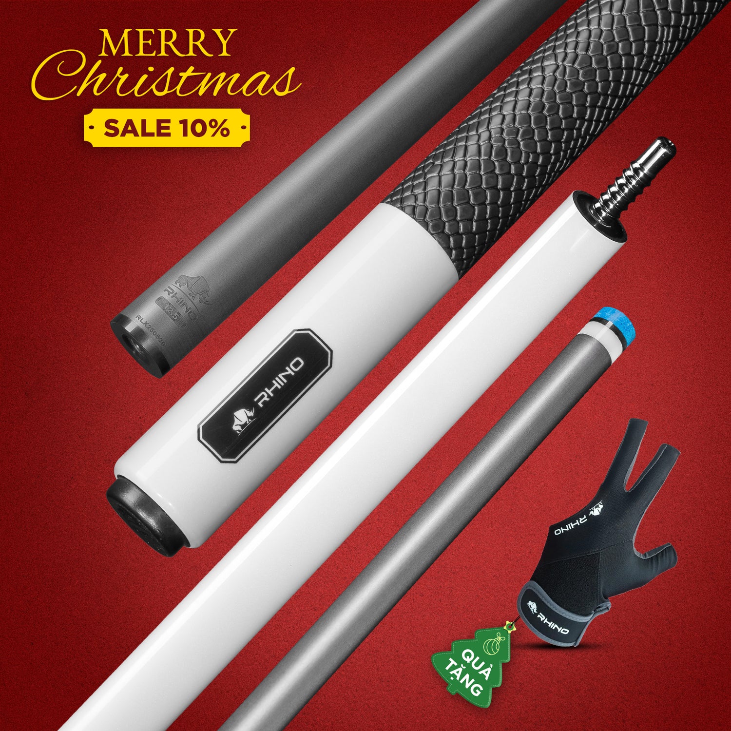 GẬY ĐÁNH LUMINAX - WHITE PEARL - TAY CẦM SPORT