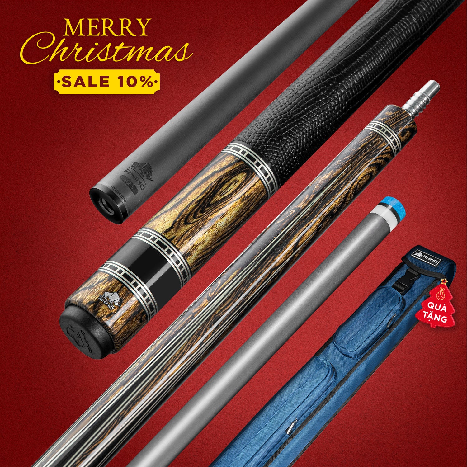 Rhino RETRÔ Bocote - Tay cầm da Microfiber cao cấp vân Kỳ Đà