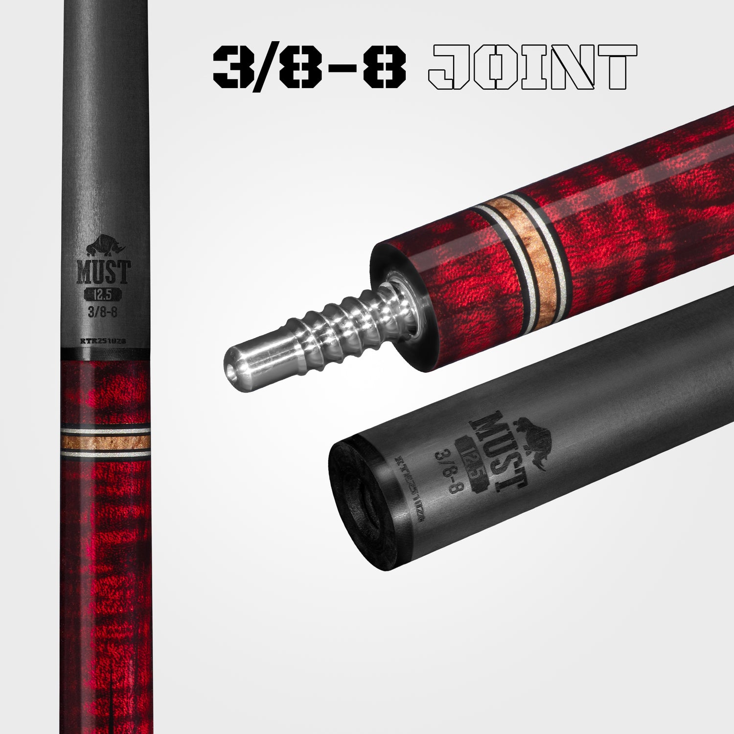 GẬY ĐÁNH RHINO MUST MU3 CRIMSON BLUEPOINT