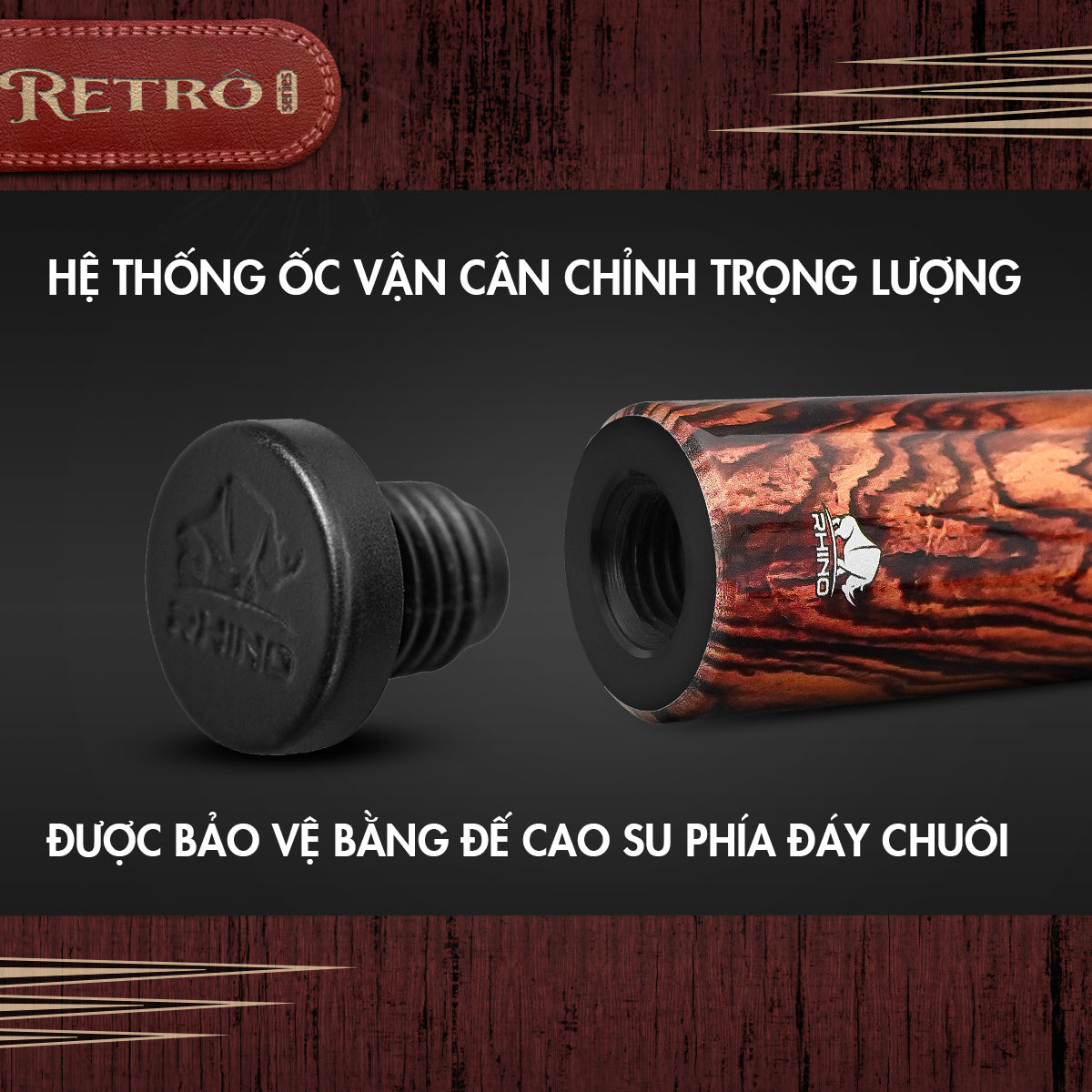 Bộ Cơ Rhino RETRÔ Cocobolo