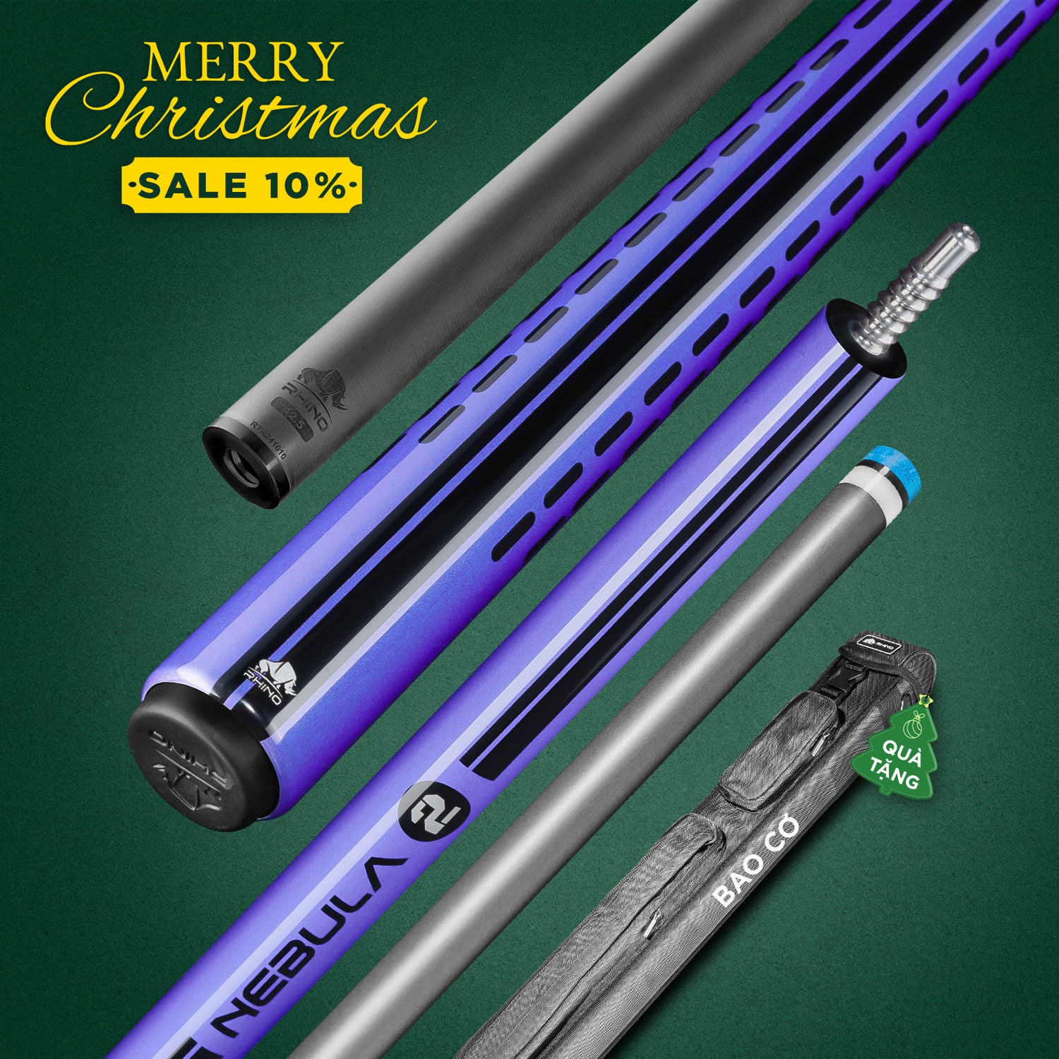GẬY ĐÁNH NEBULA 2 AMETHYST PURPLE - TAY TRƠN