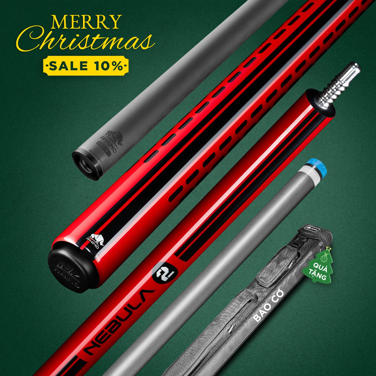 GẬY ĐÁNH NEBULA 2 CRIMSON RED - TAY TRƠN