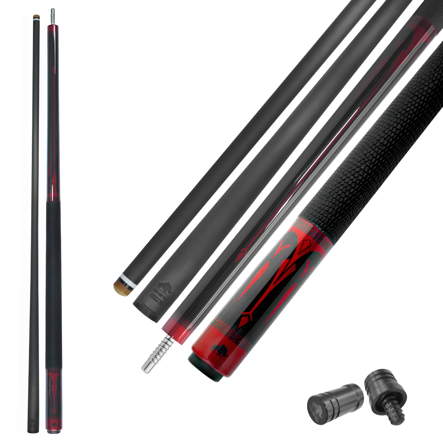 Bộ Cơ Rhino ECLIPSE Series - Red (Ren Radial) - Đường kính Tip 12.4 mm