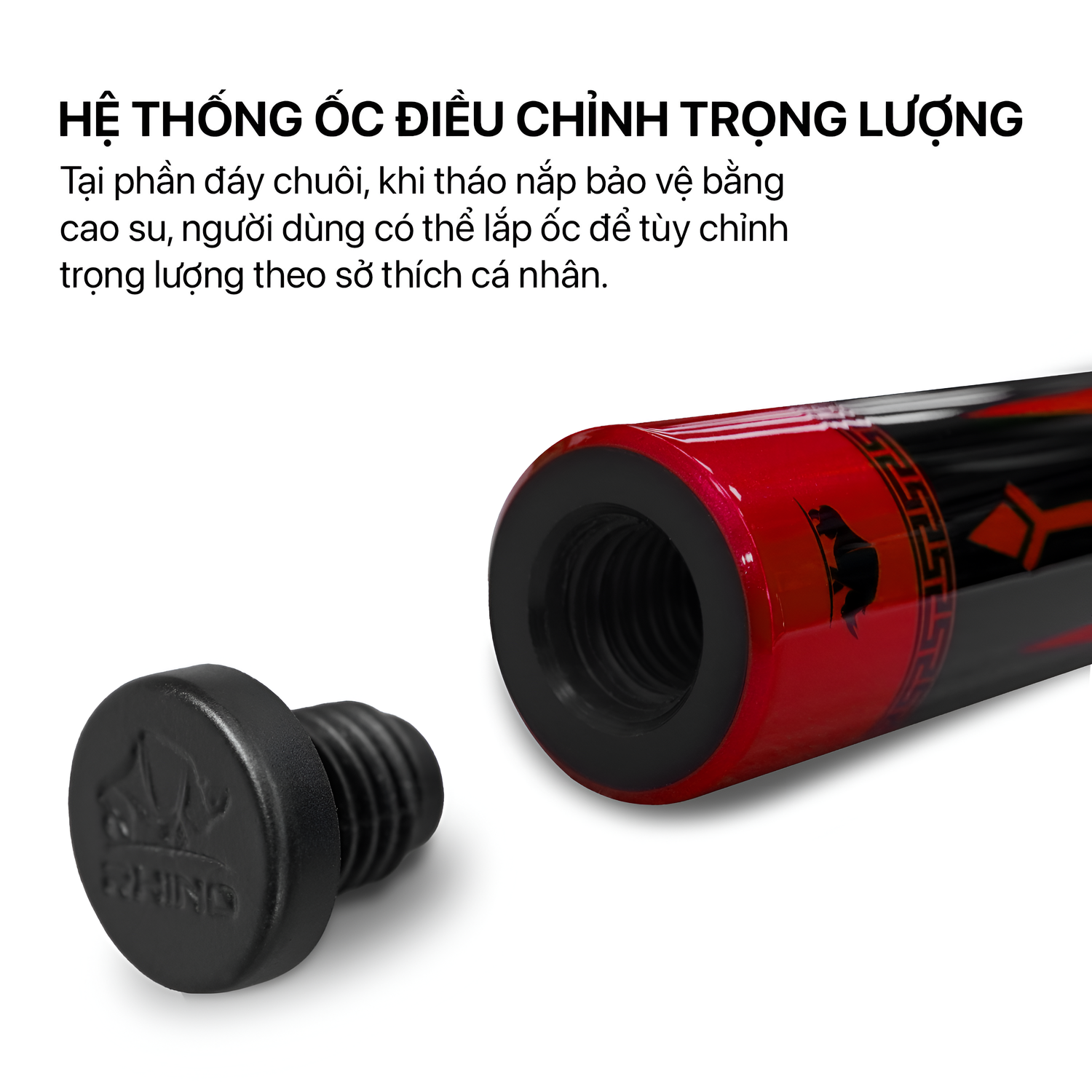 Bộ Cơ Rhino ECLIPSE Series - Red (Ren Radial) - Đường kính Tip 12.4 mm