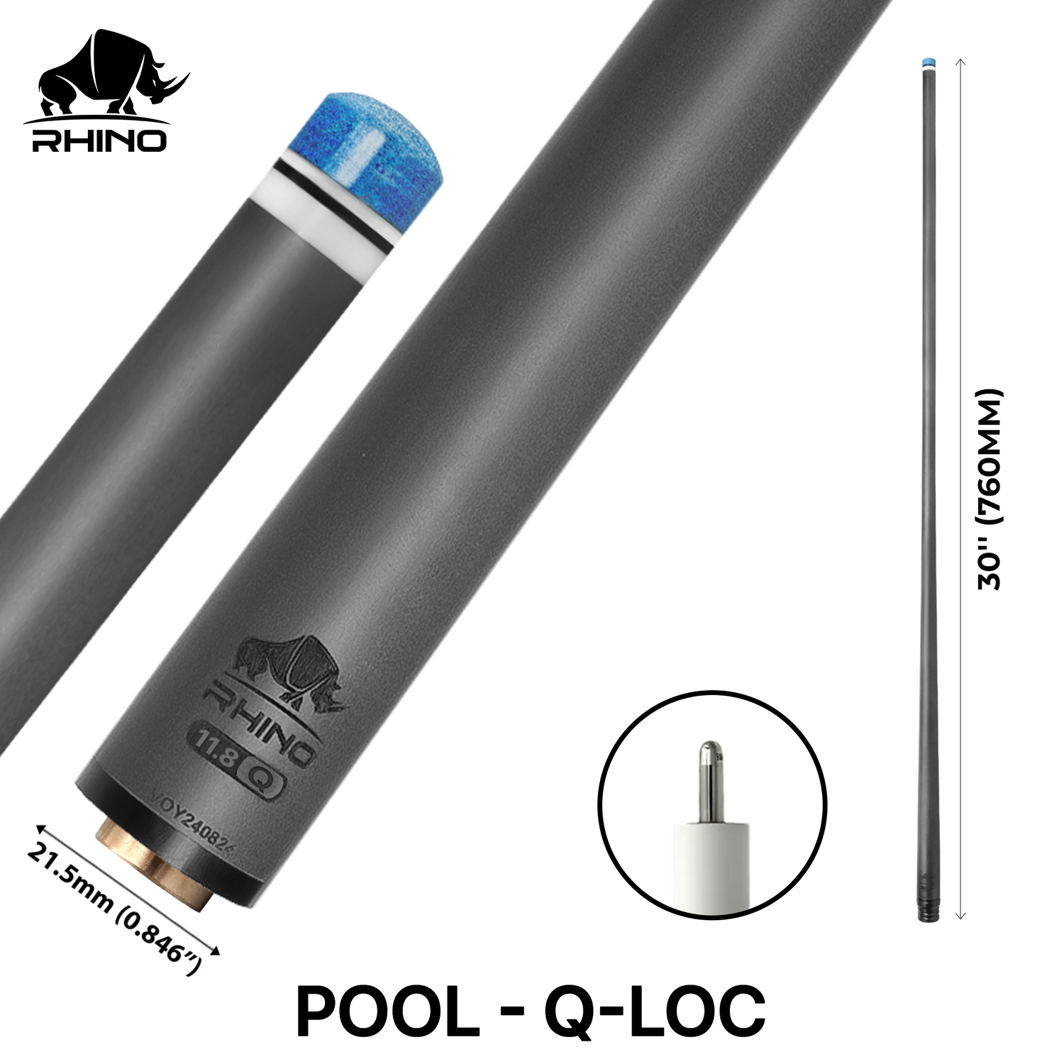 Ngọn Pool Rhino Carbon - Ren Q-loc