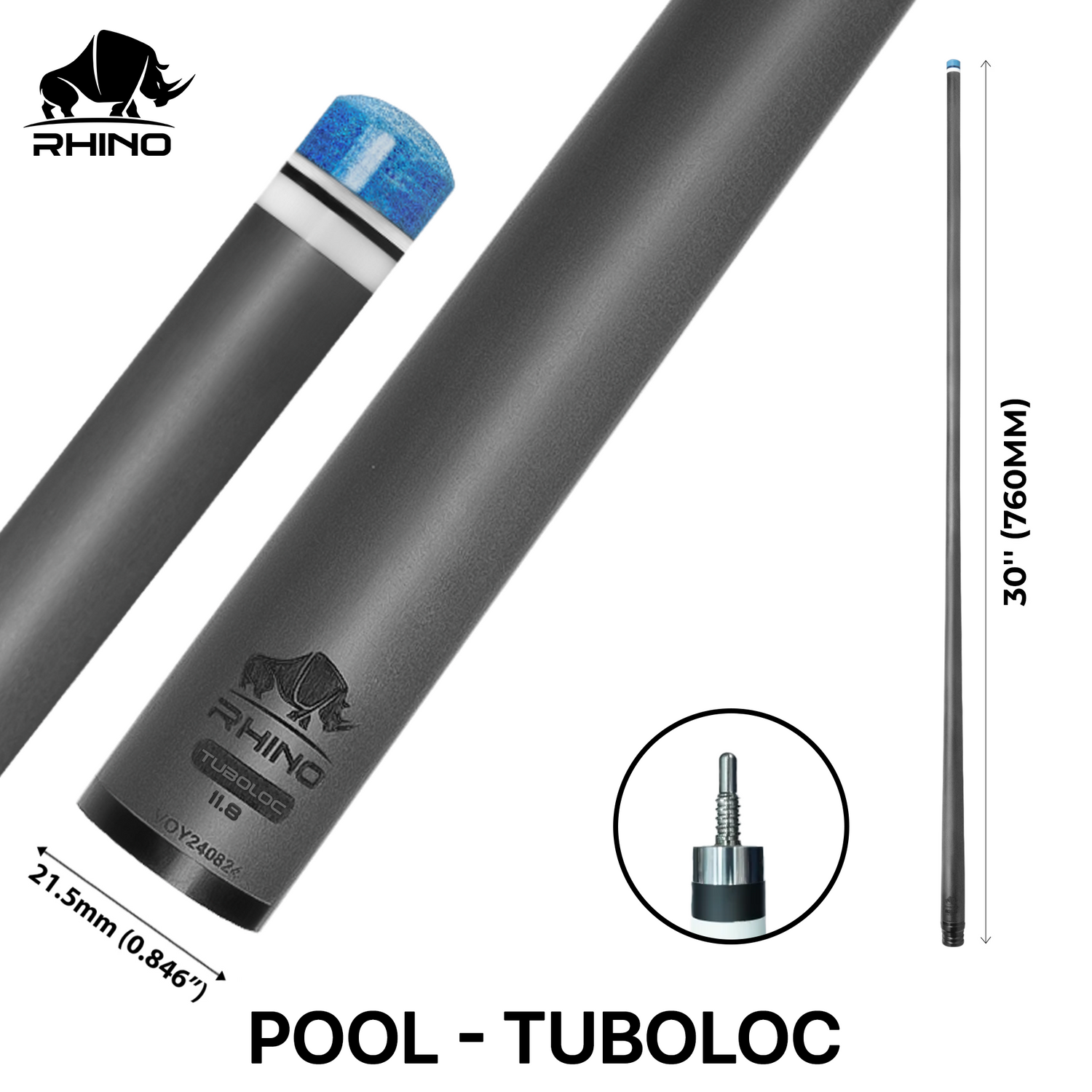 Ngọn Pool Rhino Carbon - Ren Turbo Lock