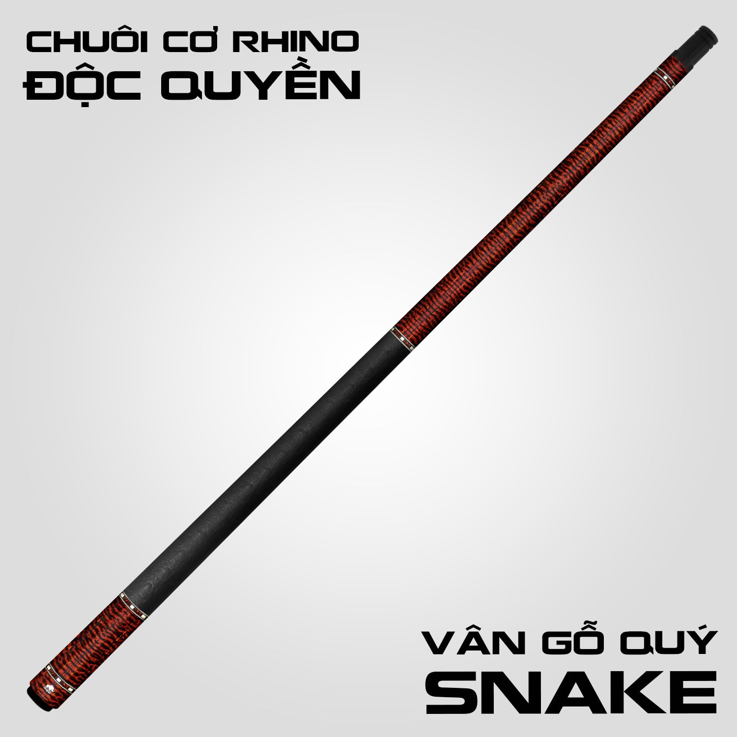 Rhino G-W Snake - Tay cầm da Microfiber cao cấp vân đà điểu