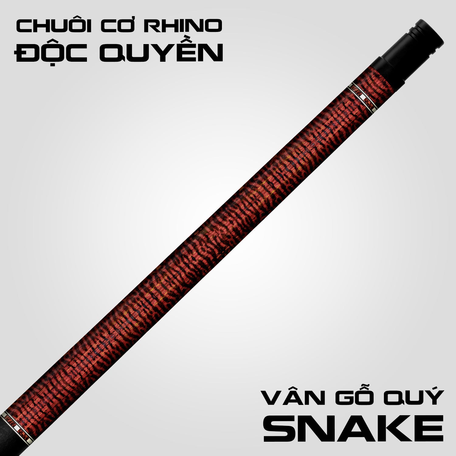 Rhino G-W Snake - Tay cầm da Microfiber cao cấp vân đà điểu