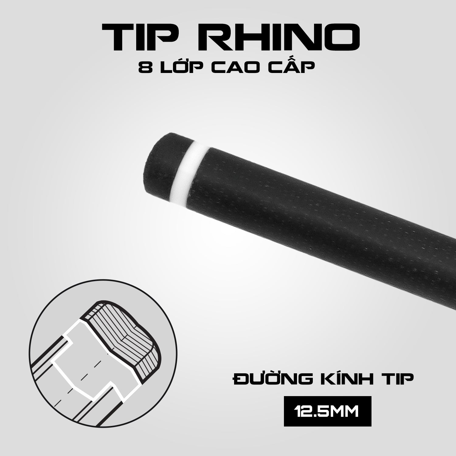 Rhino G-W Thuya - Tay cầm da Microfiber cao cấp vân đà điểu