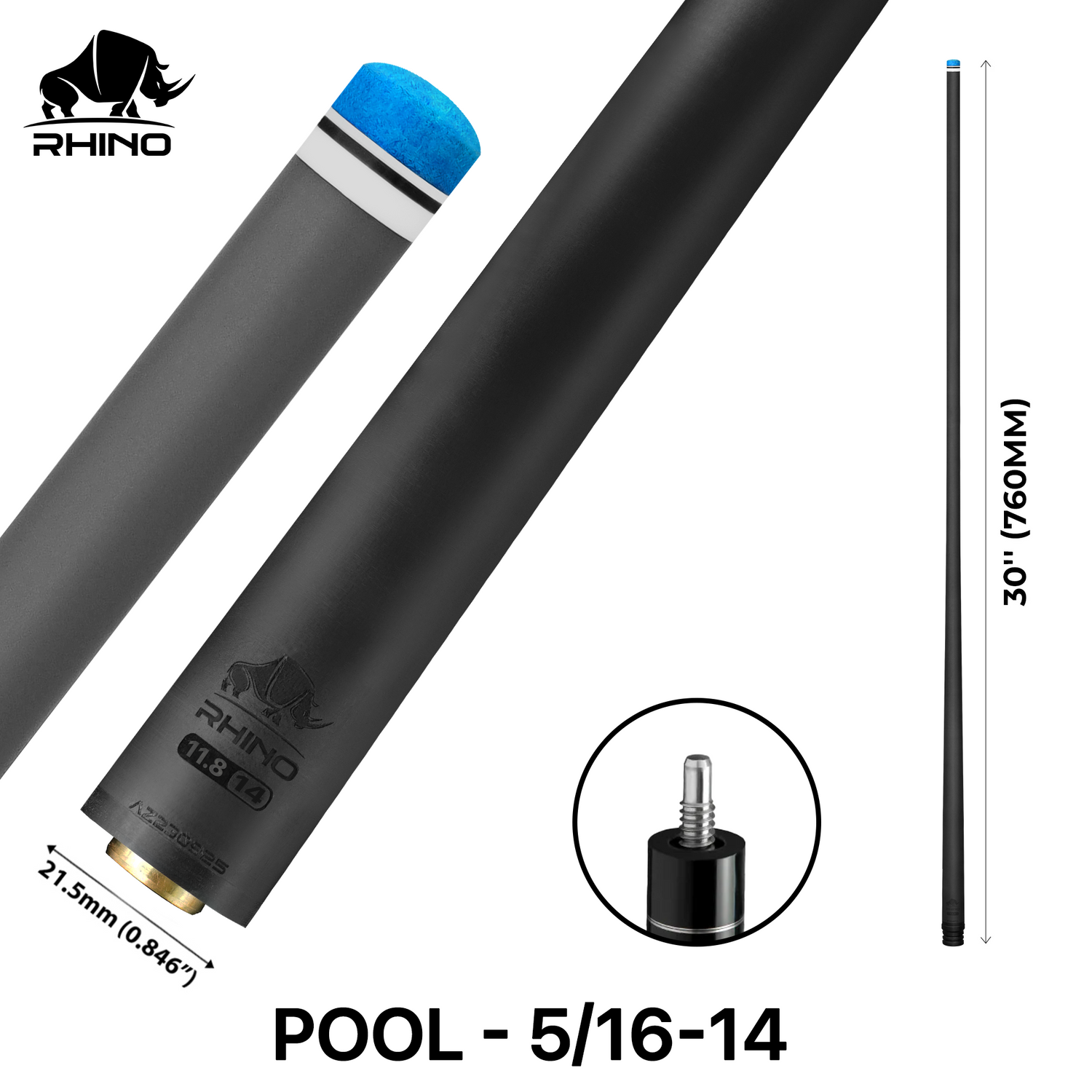 Ngọn Pool Rhino Carbon - Ren 5/16-14