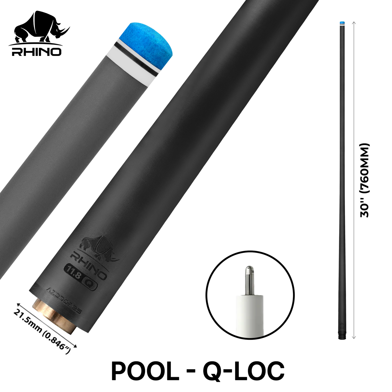 Ngọn Pool Rhino Carbon - Ren Uniloc