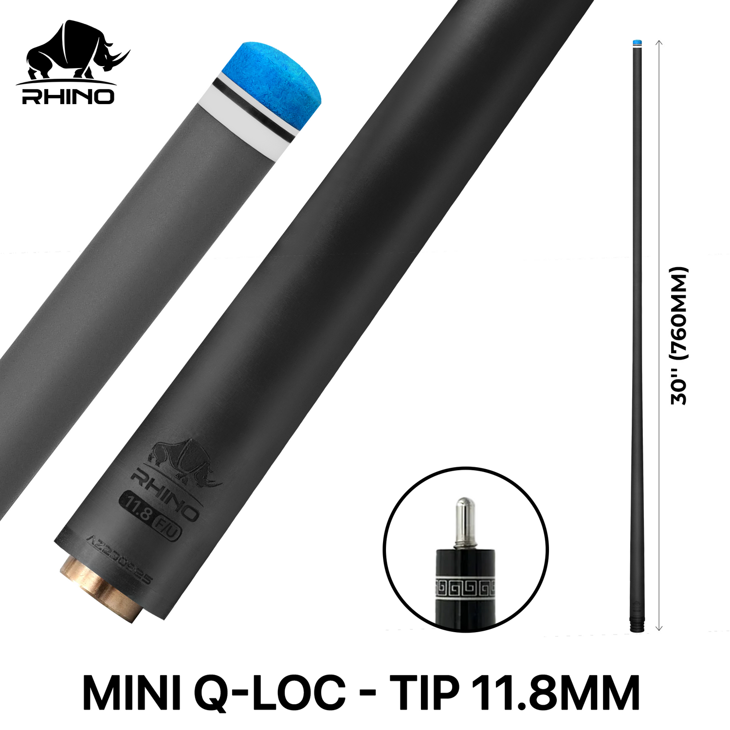 Ngọn Pool Rhino Carbon - Ren Mini Uniloc F/U