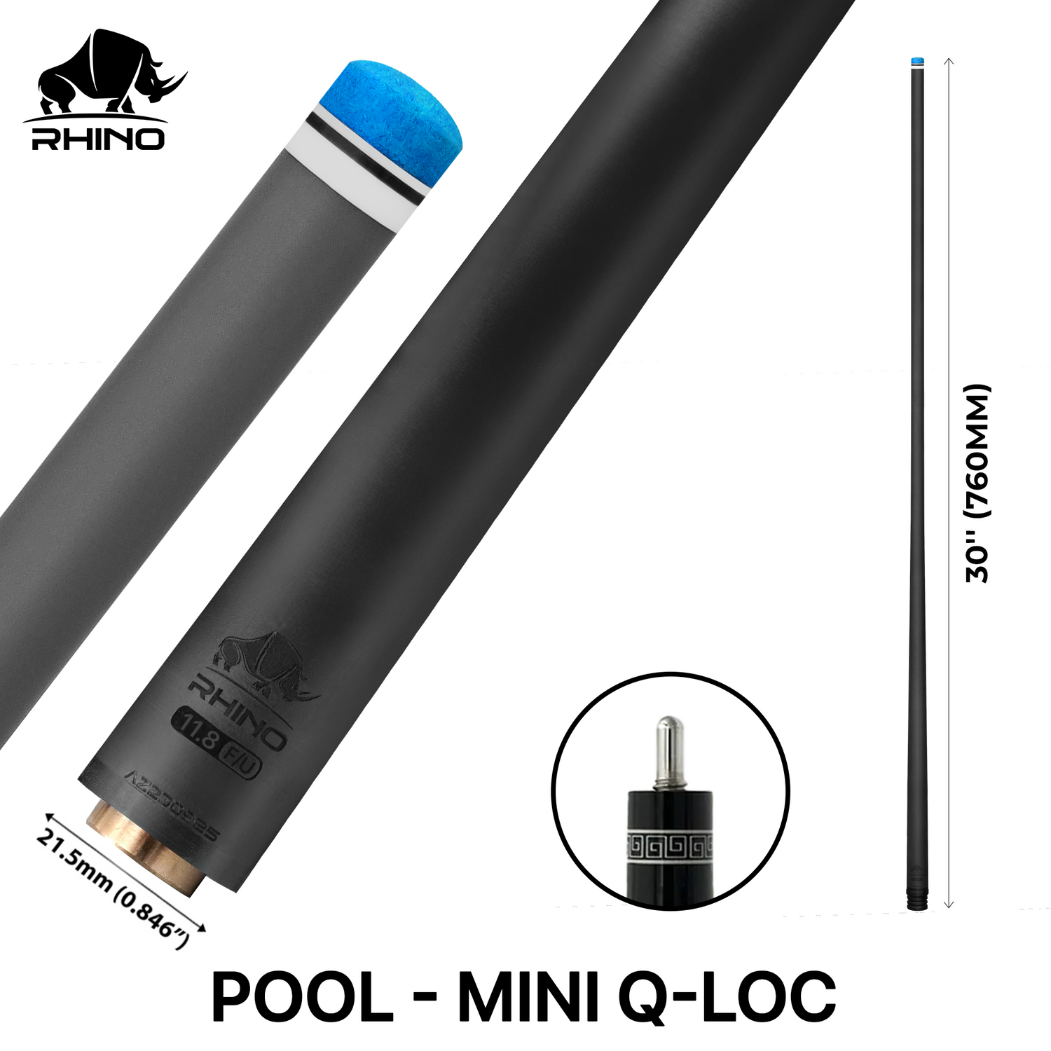 Ngọn Pool Rhino Carbon - Ren Mini Uniloc F/U