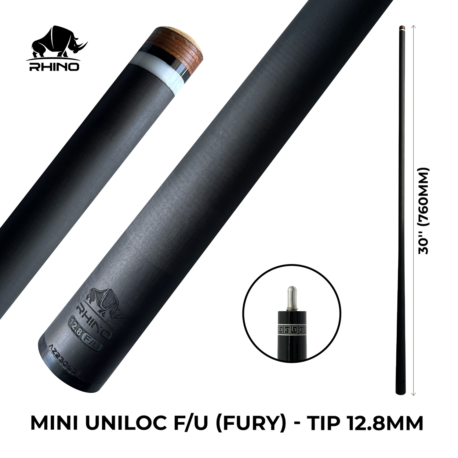 Ngọn Pool Rhino Carbon - Ren Mini Uniloc FU